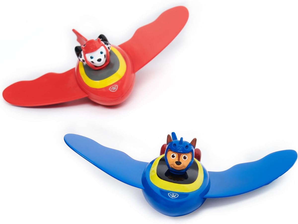 SwimWays PAW Patrol Zoom-A-Rays Paquete de 2 juguetes acuáticos para mayores de 5 años | Las figuras impermeables de la Patrulla Canina se hunden y flotan en una emocionante acción de remolino; Enseña a los niños habilidades de natación y confianza en el buceo