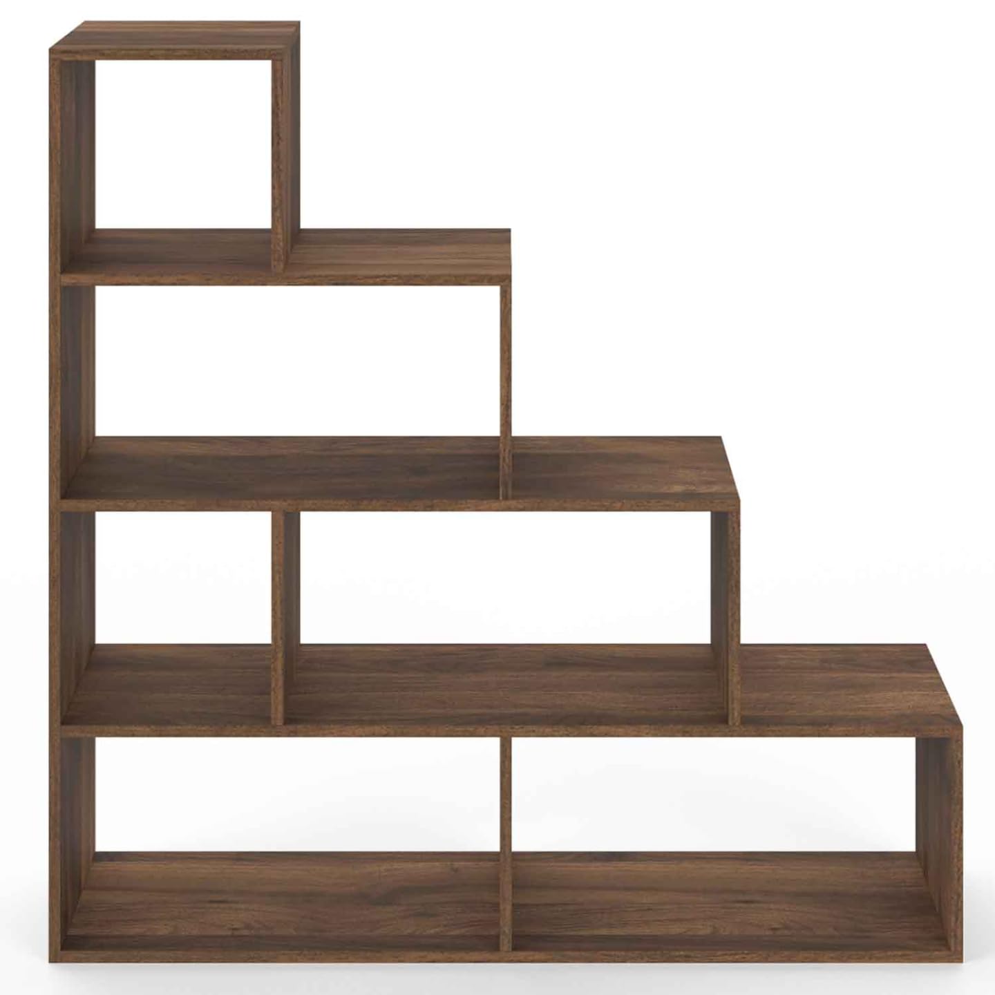 Libreria A Scala IDMarket | Legno Di Faggio | 4 Livelli Con Ante E Cassetti | Design Moderno E Modulare - Foto 5