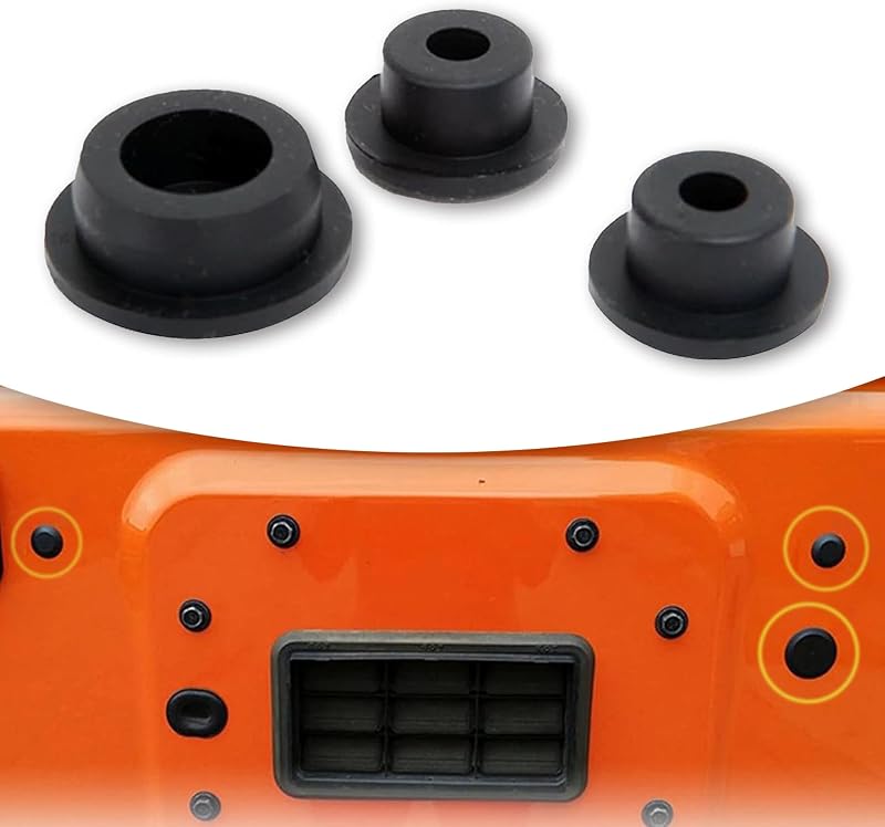 Tampão de borracha para tampa traseira QODOLSI para Jeep Wrangler – 3 unidades
