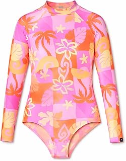 Rip Curl 여아용 트로피컬 던 긴소매 서프수트 수영복