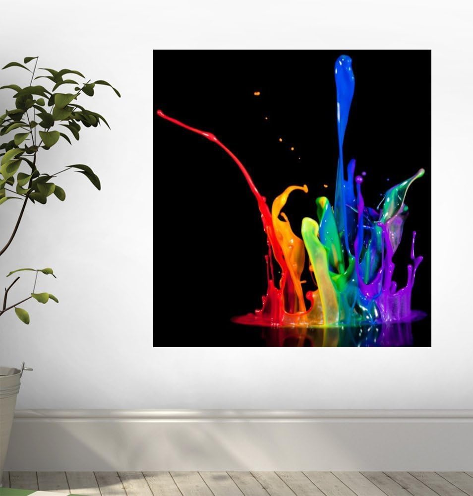 Wallmonkeys Paint Splash Wall Decal Peel and Stick Graphic WM318678 (18 in W x 14 in H)