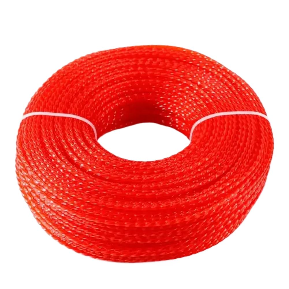 Linea di Corda in Nylon per falciatura da 100 Metri 2,4 mm per Accessori per Tosaerba Giardino sul Retro