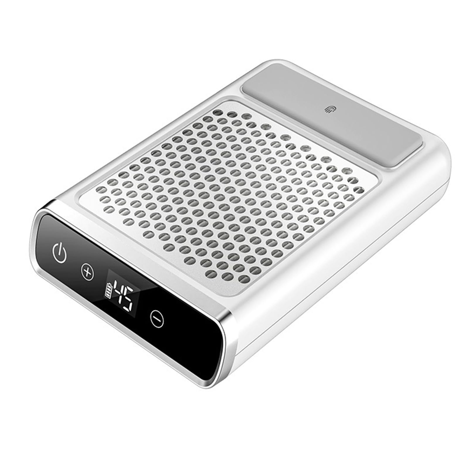 VOLTIX Aspiratore Unghie Professionale 80W, Velocità Regolabile fino a 4500RPM, LCD Touch Screen, Aspirapolvere per Unghie a Batteria, Macchina Aspiratore per Manicure e Pedicure