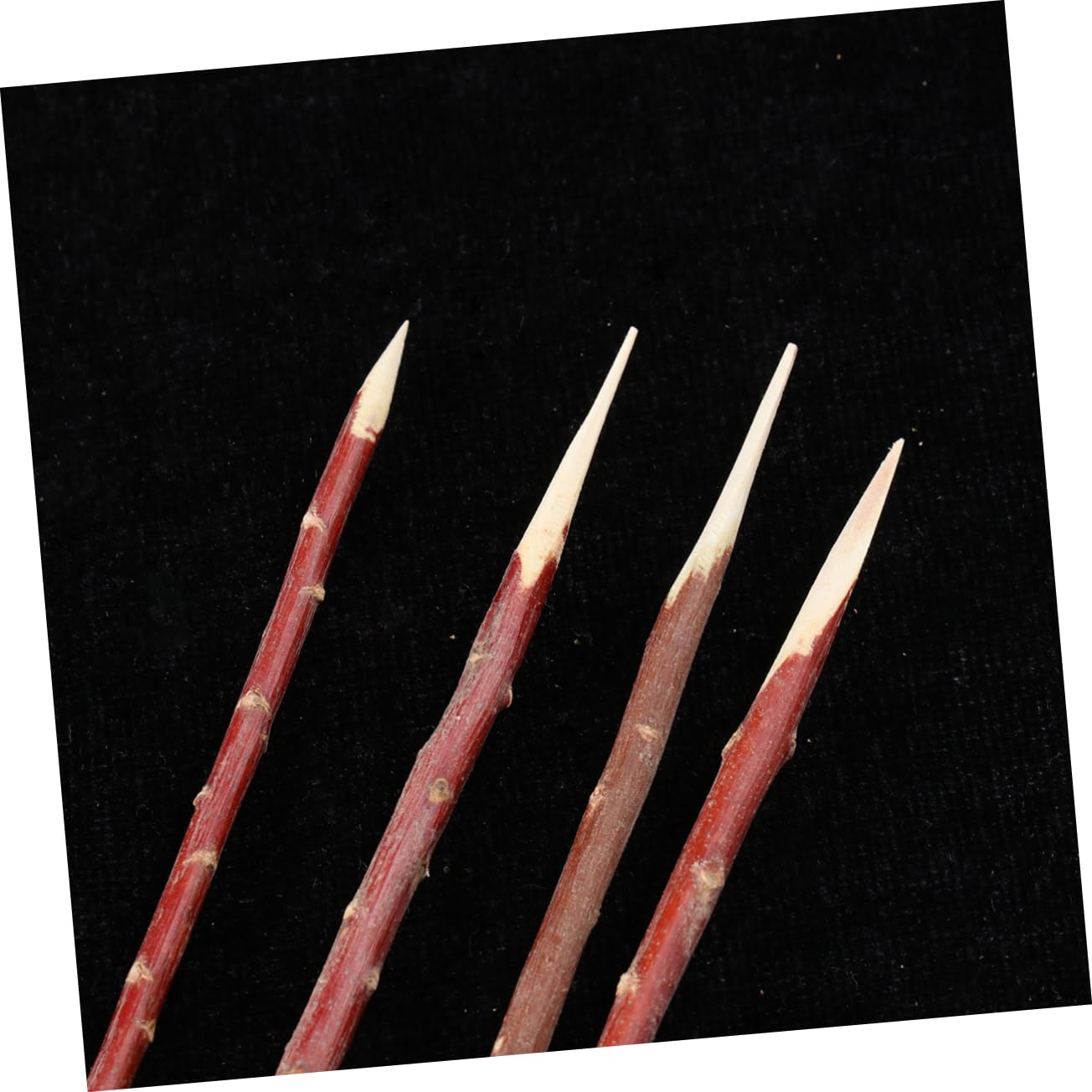 CIMAXIC Natural Wood BBQ Forks Barbecue Skewers Grill Tools BBQ Cooking Tools Corn Barbecue Forks