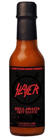 Official Slayer Hell Awaits Hot Sauce 5oz Carolina Reaper & Smoked Serrano Pepper Sauce