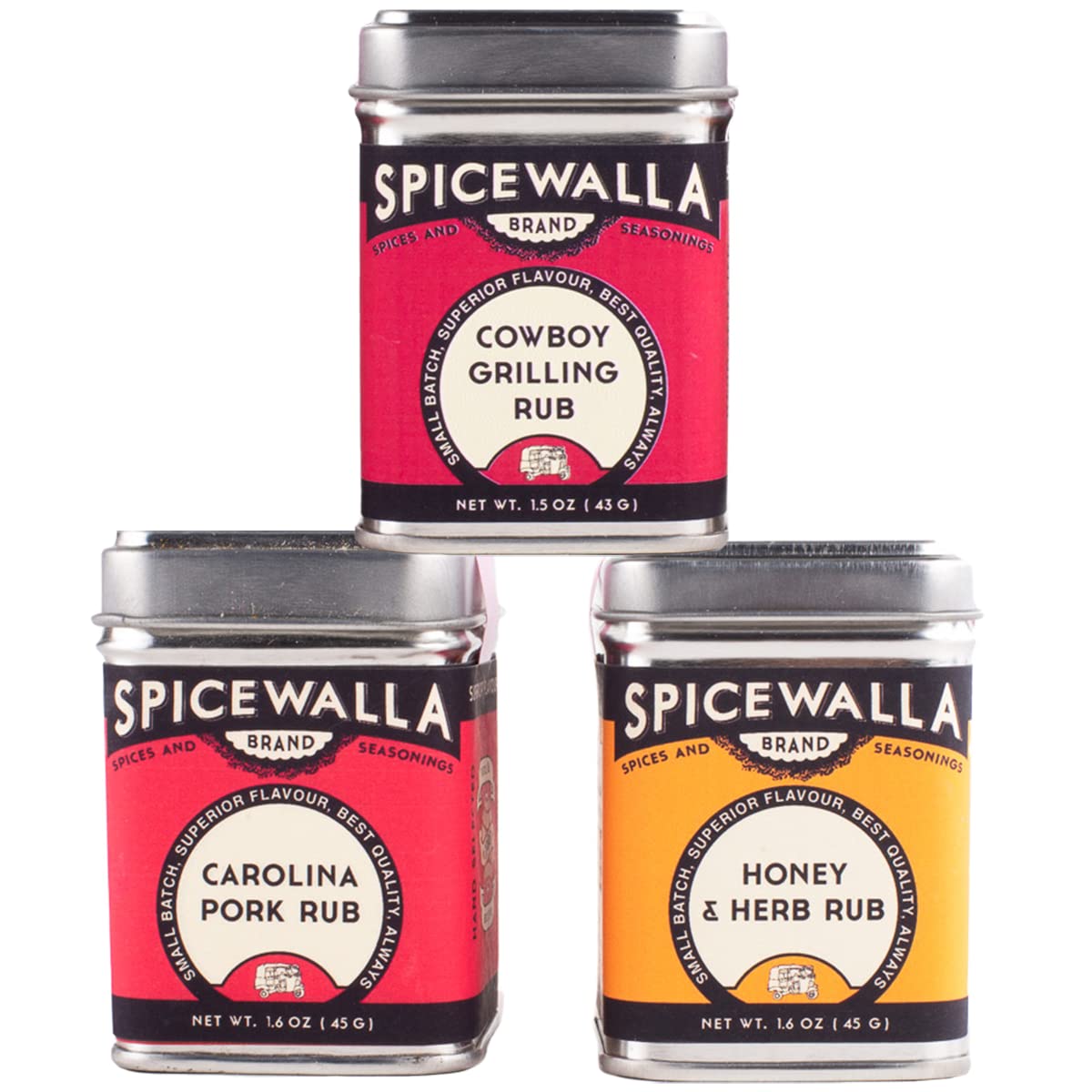 SPICEWALLA Grill Dry Rub 3 Pack