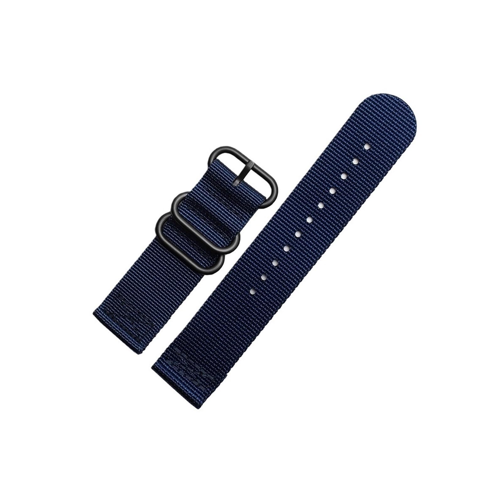 Bracelet sport Suunto 9 Baro en nylon camouflage bleu-noir pour randonnée et outdoor étanche
