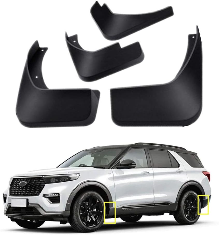 Mud Flaps Kit for 2024 Ford Explorer 2020-2023 Mud Splash Guard Fender Front and Rear 4-PC Set by TOPGRIL