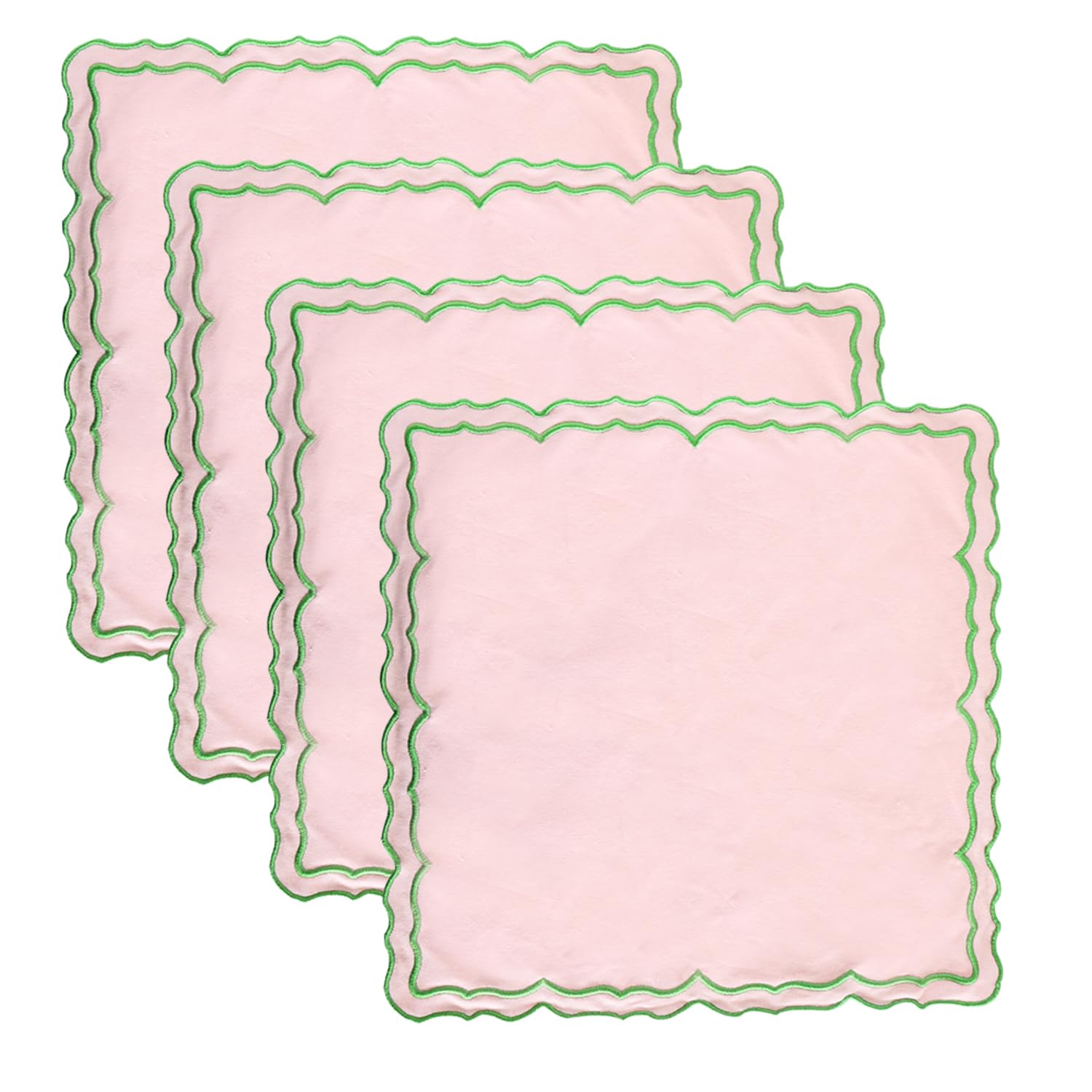 MIKI WELL Cloth Napkins Set of 4 Cotton,14