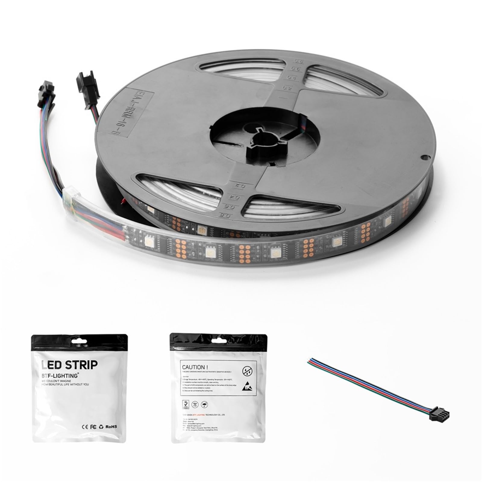 WS2801 LED-Streifenlicht, 5 V, 1 m, 2 m, 3 m, 4 m, 5 m, 32 LEDs, 2801-Chip-LED-Leuchten, individuell adressierbar, 12 mm, volle Traumfarbe, IP30 67(3-m WS2801 IP30)