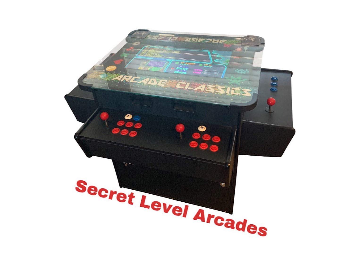Secret Level Arcades Classic Arcade Machine 1162 Games Free STOOLS 3 Sided