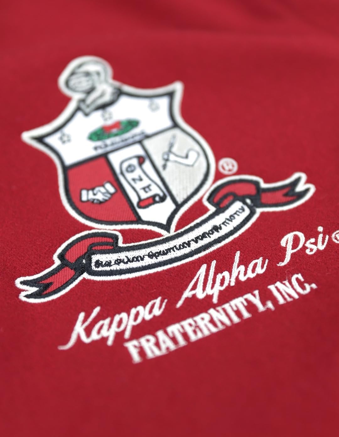 Big Boy Kappa Alpha/Α Psi Divine 9 S4 Mens Wool Jacket [Crimson Red] - ID#43245-54-251-0-0