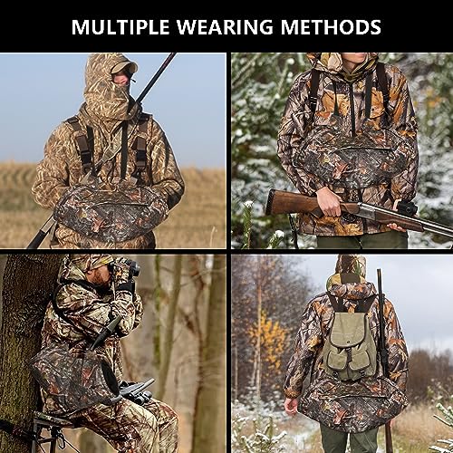 TAINAT Unisex Hunting Fleece Hand Muff,Camo Shaped Hand Muffs Warmers,Cold Resistant Windproof Hand Warmer Pouch for Hunting Camping and Hiking