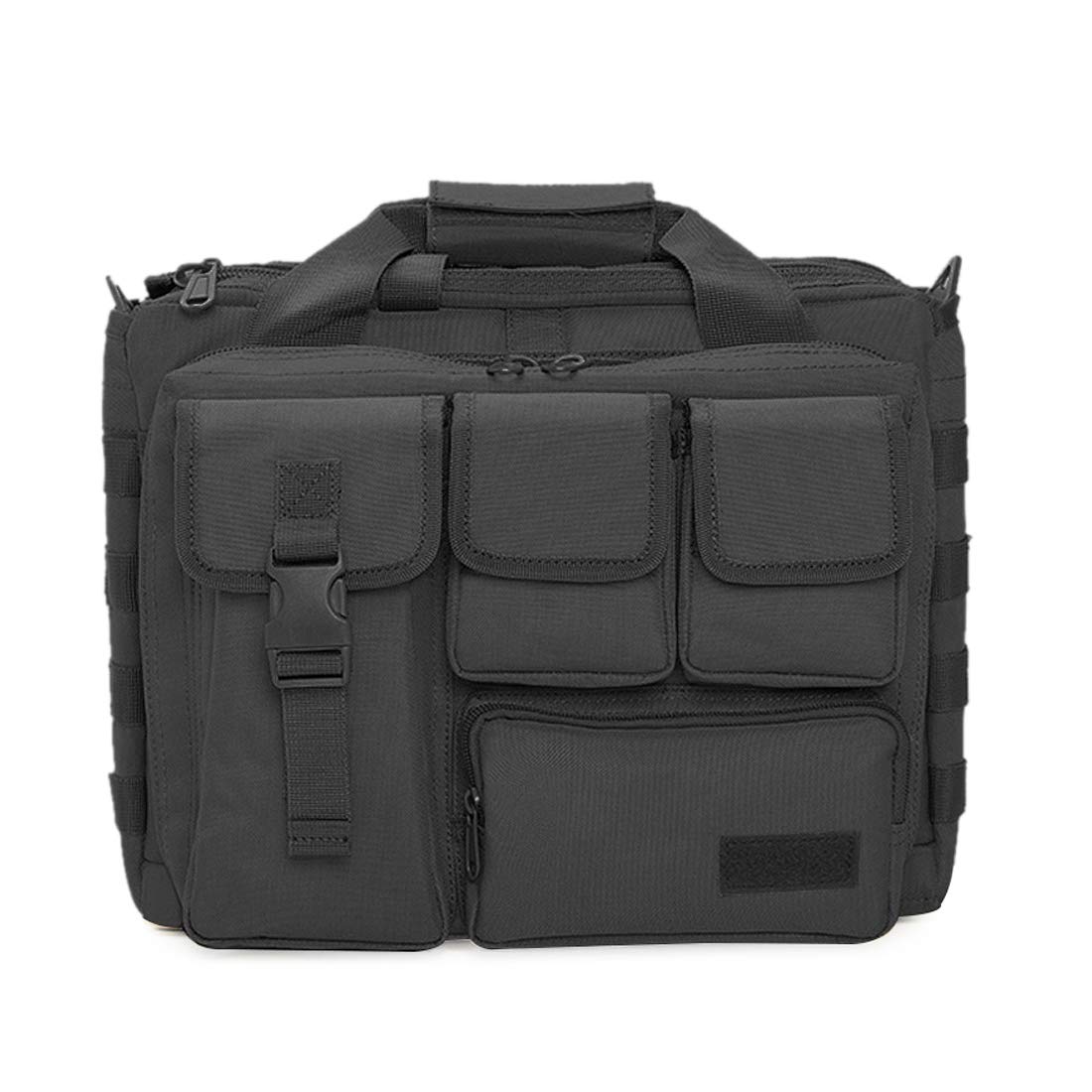 BAIGIO 15.6 inch Laptop Messenger Bag - Men's Tactical Shoulder Bag Military Large Computer Briefcase Holdall Handbag for Business College Men