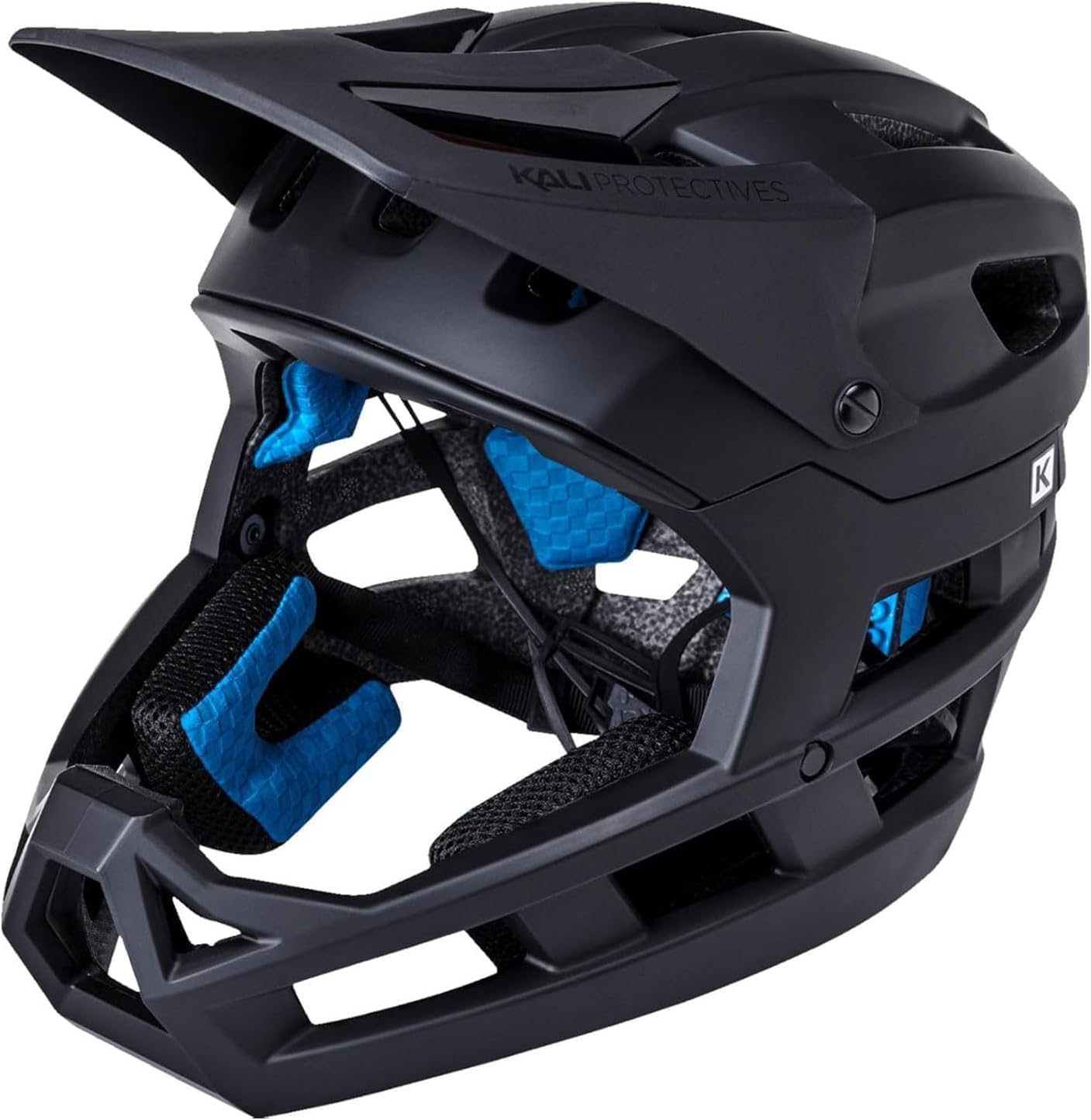 Kali Protectives DH Invader Full Face Mountain Bike Helmet – Lightweight Enduro MTB Helmet with Monocoque Chin Bar, Adjustable Fit System, Ventilated Design, Trail & All-Mountain Riding Gear