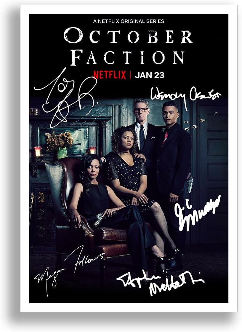October Faction Cast Signed Autograph A4 Poster Photo TV Show Series Season Framed Memorabilia Gift Tamara Taylor J. C. MacKenzie (POSTER ONLY)