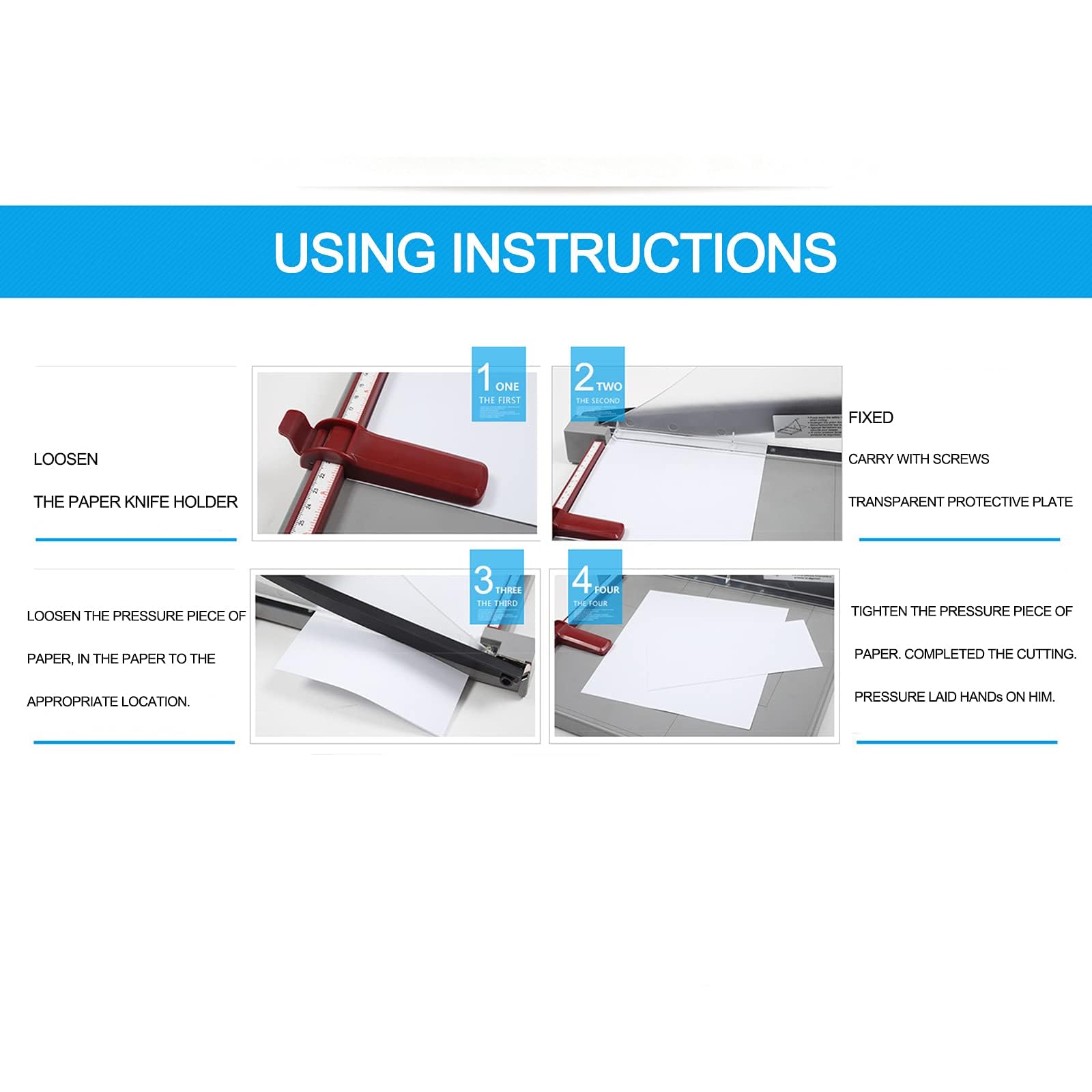 Taglierina professionale per carta resistente, taglierino a ghigliottina da 30,5 cm per foto, cartone, soluzione di precisione per piano di lavoro per ufficio e artigianato