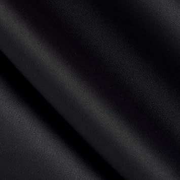 Eroica Blackout Drapery Fabric Black, Black