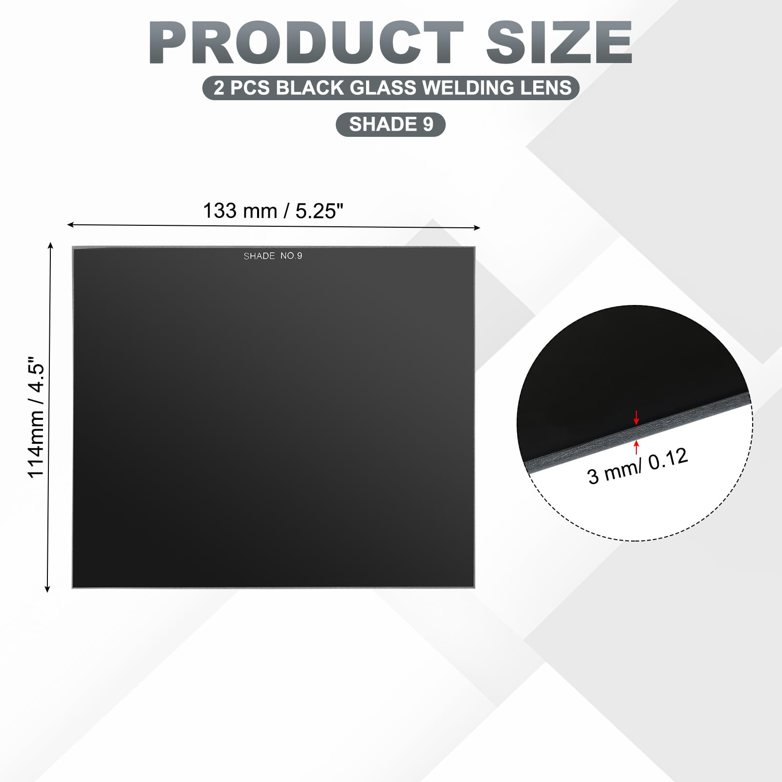 PATIKIL Welding Glass Lens Shade 9 - Image 2