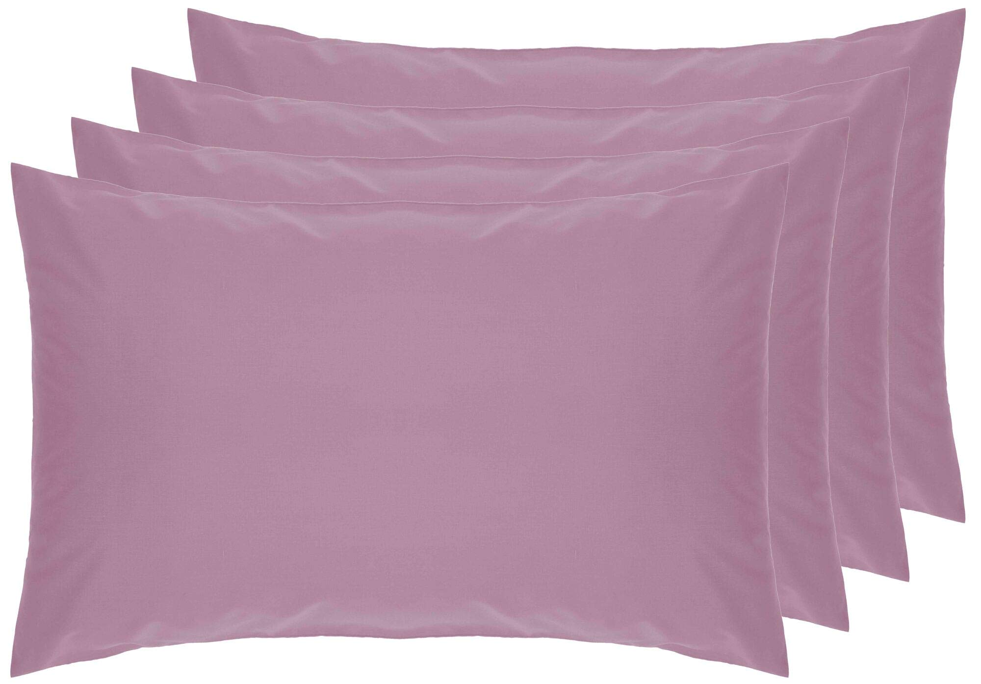 Belledorm 4 PACK Purple Pillowcases, 7 Year Guarantee, 200 Thread Count
