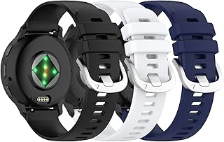3パックバンド compatible with Garmin Venu 4 3S 2S、Forerunner 15 158 255 265 245 645 スマートウォッチ対応 ソフトシリコン交換用リストバンド スポーツストラップ 18mm 20mm 22mm
