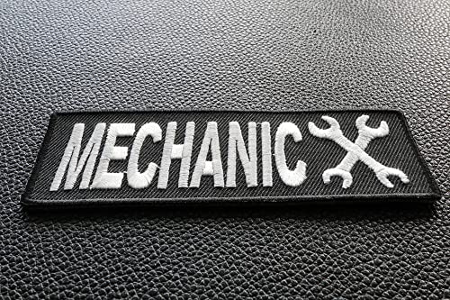 Mechanic Patch - 4X1.5 Inch. Embroidered Iron On Patch #TOP1