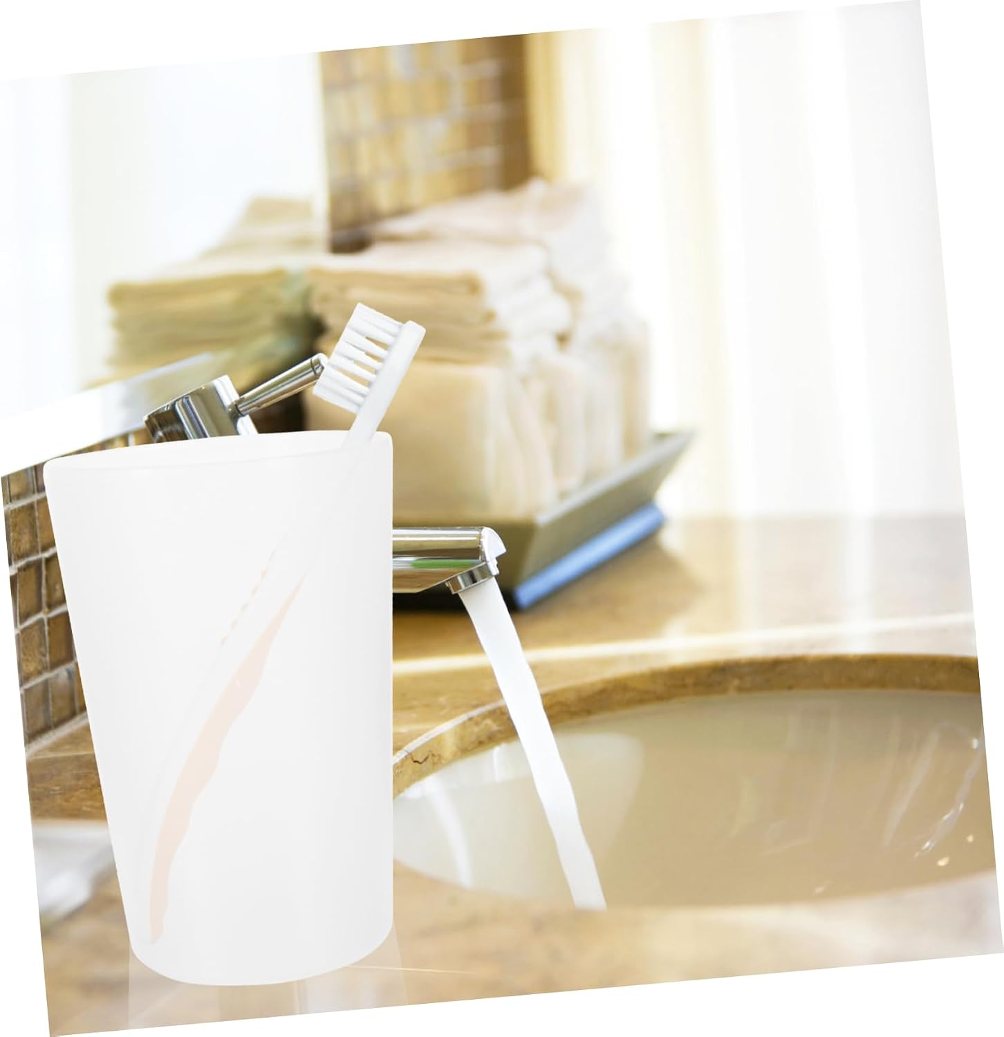 10pcs Reusable Mouthwash Cups Toothbrush Holder for Bathroom Elegant Design Drinking Cups Easy to Clean Smooth Edges for Daily Oral Care