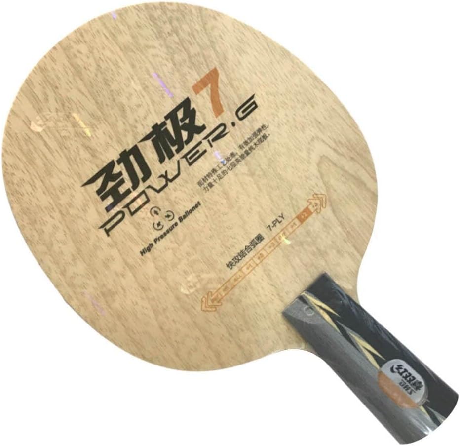 DHS Power G7 Table Tennis Blade, 7 Ply Wood Racket, DHS PG7 Ping Pong Bat Blade for DIY Assembled Table Tennis Raequet (CS)