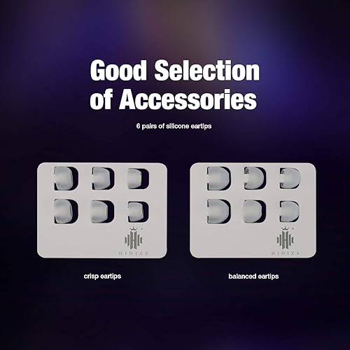 Miniatura 6 de HIDIZS MS2 híbridos de doble controlador, auriculares HiFi de 0.138in en la oreja, auriculares de audio de alta resolución IEMs con cable