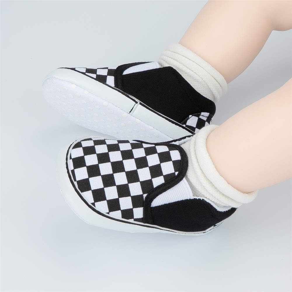  | Meckior Infant Baby Girls Boys Canvas Shoes Soft Sole Toddler Slip On Newborn Crib Moccasins Casual Sneaker Austin Boy's Flat Lazy Loafers First Walkers Skate Shoe | Sneakers