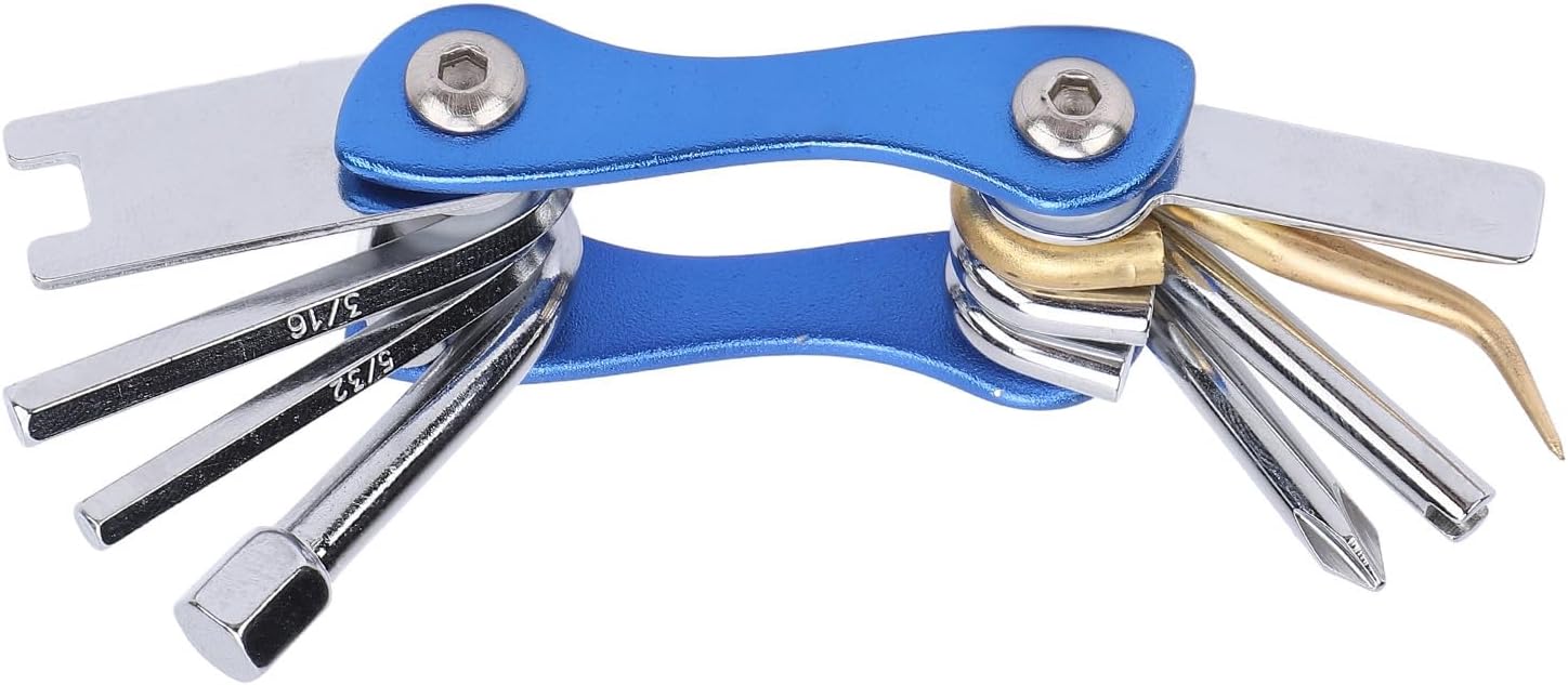 Keenso 8 in 1 Diving Repair Multi Tool, 420 Stainless Steel Compact Multi Dive Tool with Foldable Design for BCD Cylinder Installation Maintenance