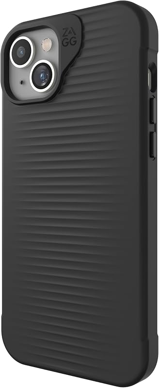 Funda Luxe Snap para iPhone 15 Plus - Funda protectora para teléfono celular, protección contra caídas (10 pies/3 m), material de grafeno duradero, funda MagSafe delgada y ligera para iPhone 15 Modelos Negro