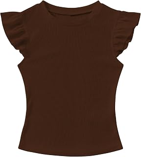 KERI PERRY Tops for Women Crop Top for Women's Tank Activewear Tee Sports Casual Round Neck Flutter Sleeves Cotton Camisole Price In India