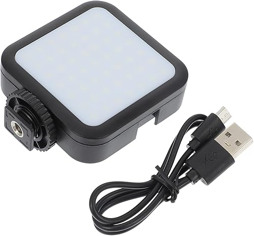 Miniatura 4 de SOLUSTRE 2 piezas de iluminación pequeña, cámara de fotografía portátil, llenado de fotos, lámpara LED de transmisión y luz de video en vivo