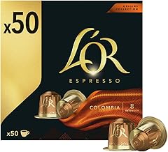L'OR Espresso Coffee Capsules Colombia | Intensity 8 | 50 Nespresso Compatible Capsules