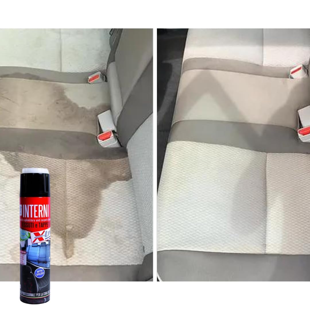 Generico Pulitore Tessuti Interni 650 ml - Smacchiatore e Igienizzante per Sedili Auto e Moquette per Veicoli Commerciali - Elimina Odori e Rispetta i Colori,