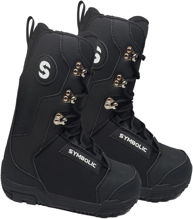 Symbolic UL Forum Black Snowboard Boots Men Women 6 7 8 9 10 11 12 13 14 15 Fit Strap in Bindings Freeride Freestyle Alll Mountain