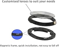 Vista 3 de Growalleter for Meta Quest 3 Accessories-Magnetic Eyeglass Frames, VR Lens Protector Frame for Quest 3 Headset, Anti-Scratches Glass Spacer