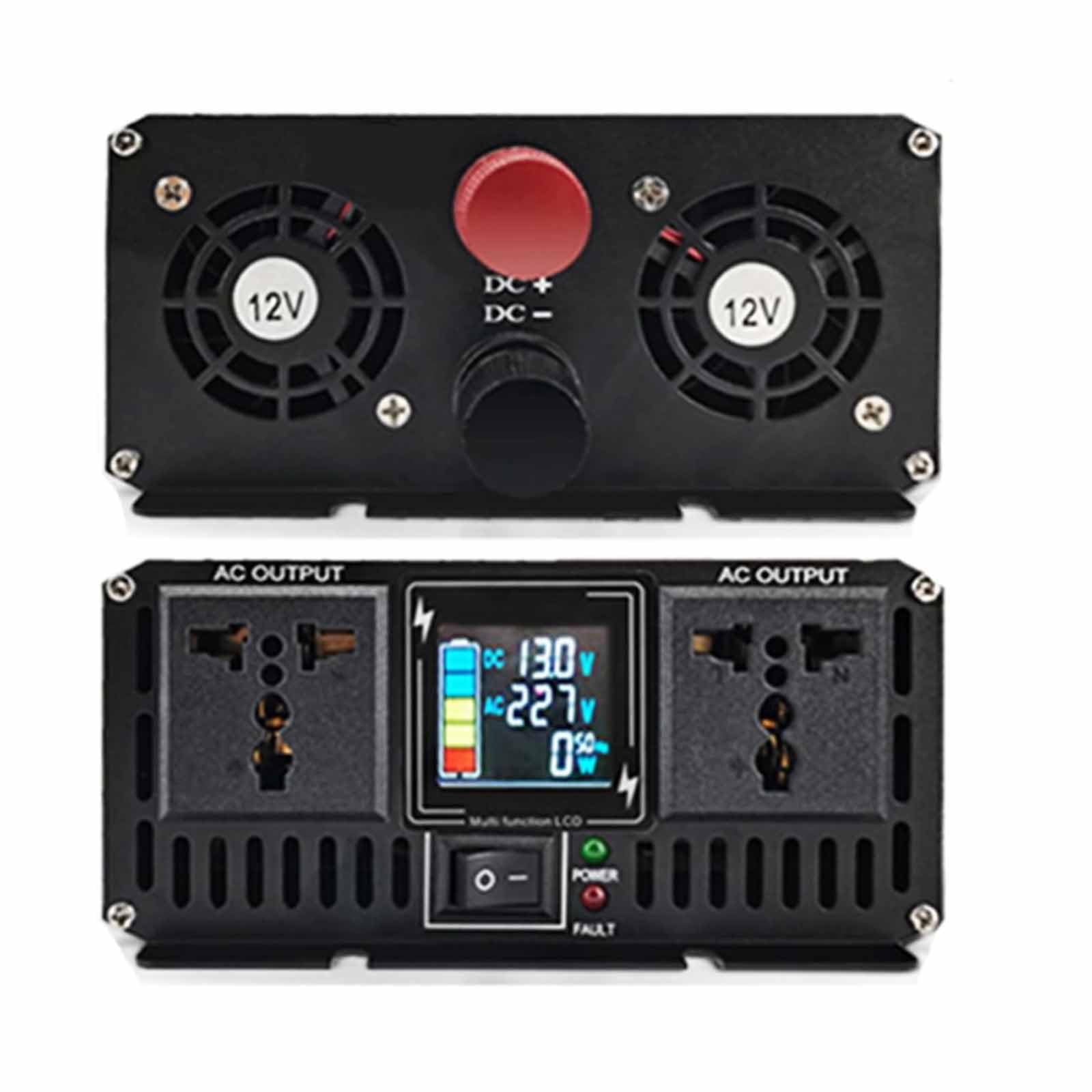 Inwerter zasilania samochodowego niskiej częstotliwości 6000W 12V 24V 48V 60V 72V DC do AC 120V 240V konwerter napięcia Outdoor Off-grid solar camping inverter