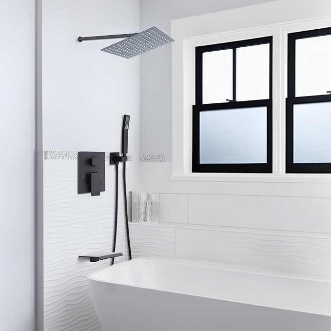 Sistema de Panel de Ducha con Cabezal Rotatorio y Válvula de Latón miniatura 2