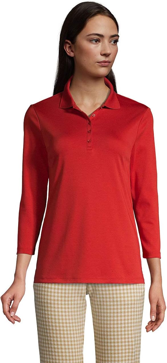 Lands End Womens Supima Cotton 3/4 
