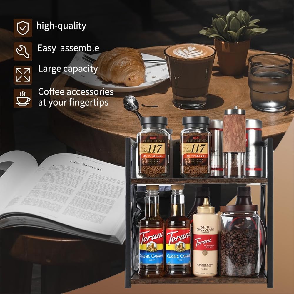 Office Desk Shelf Organizer, Wood Desktop Bookshelf Supplies Storage Rack, Shelf for Top of Desk and Dresser and Cubicle Decor Aesthetic Bookshelf (Bamboo, Small 12.9" Lx6.3 Wx10.2 H)