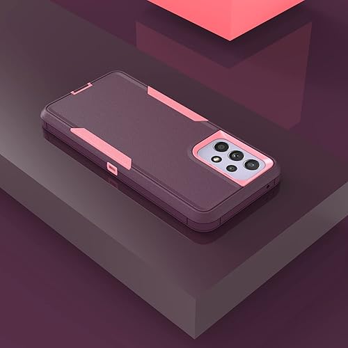 Miniatura 4 de Asuwish Funda protectora de pantalla de vidrio templado para Samsung Galaxy A23 5G4G y delgada y resistente película híbrida de doble capa,