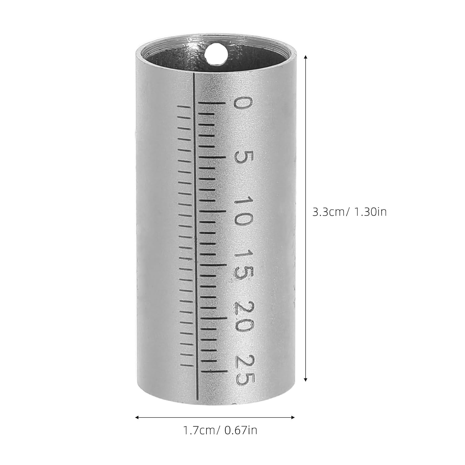 Micrometer Accessory Inner Sleeve: 0-25mm Replacement Component for Micrometer - Measuring Tool Fitting for Mechanical Repair and Industrial Use