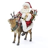 Kurt Adler 11.5-Inch Fabriché™ Santa on Reindeer