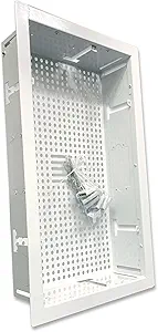White In-Wall Retrofit Media Enclosure for Samsung The Frame TVs, One Connect Box & Streaming Devices
