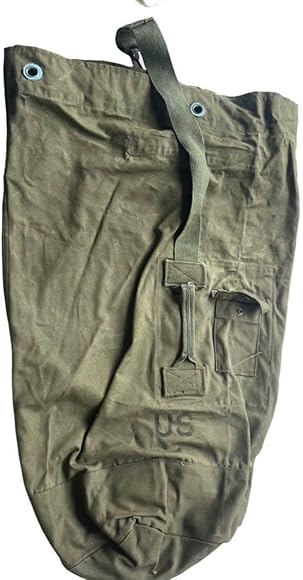 米陸軍海兵隊ベトナム戦争コットン製ダッフルバッグ1960年代後半官給品