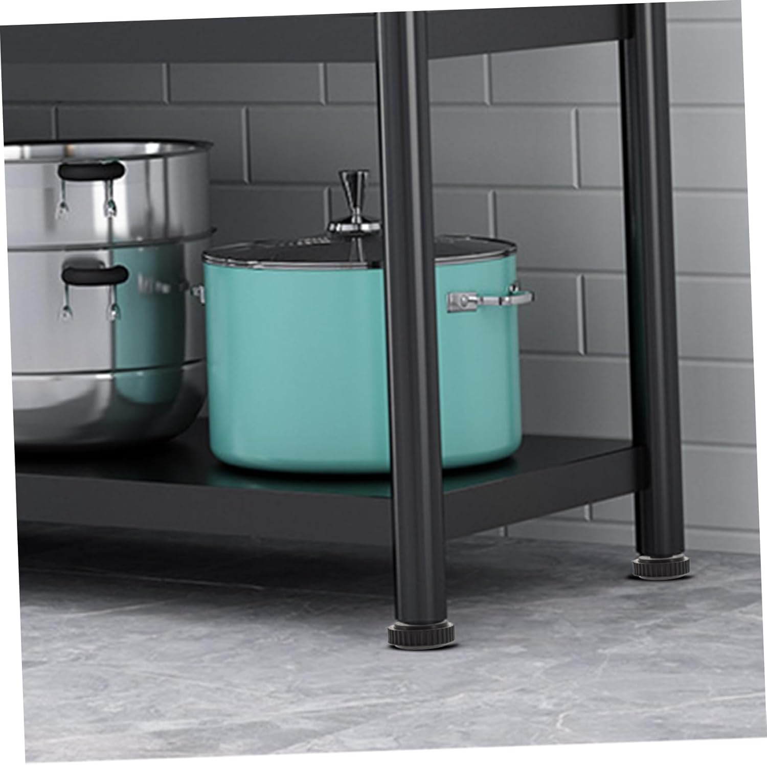 8pcs Furniture Feet Leveling Pads Built Screw Vibration Damper Pads for Tables Chairs Cabinets Heavy Duty Rubber Bumper Support