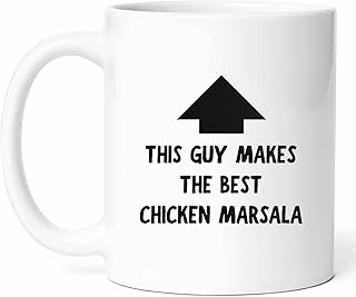 Best Chicken Marsala Cook Mug - Culinary Coffee Cup - Italian Dish Lover Funny Gift From Family - Recipe Tea Mugs - Flavorful Meal Cups - 11 Oz Ceramic Gifts For Home Birthday, Him, Her, Christmas