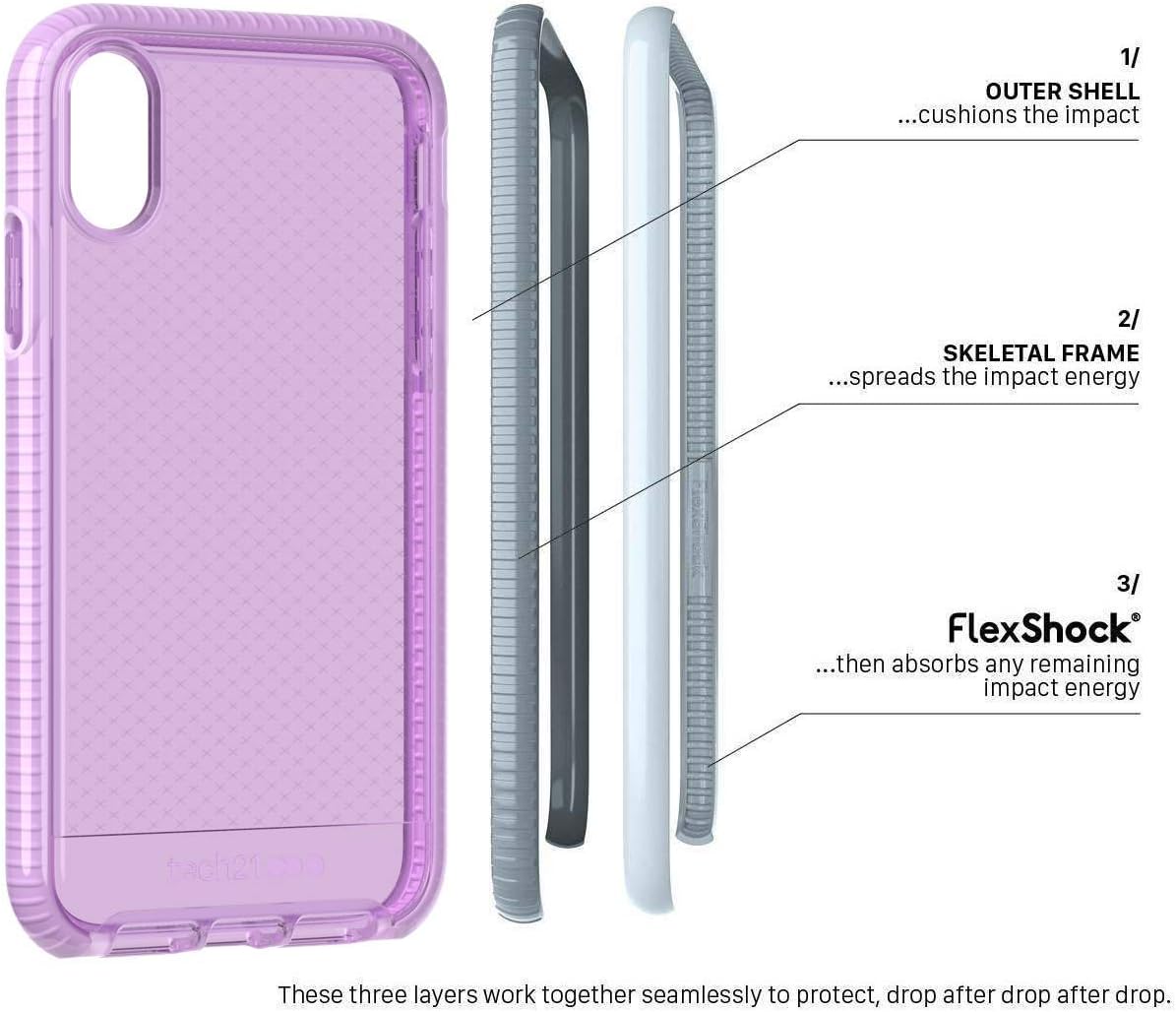 tech21 - Evo Check Case for Apple iPhone Xs - Orchid